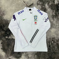Pull Zippé Blanc Brésil – Édition Drip Seleção